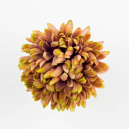 Krüsanteemi kunstlillepea pruun-heleroheline Ø14 cm - Kunstlilled
