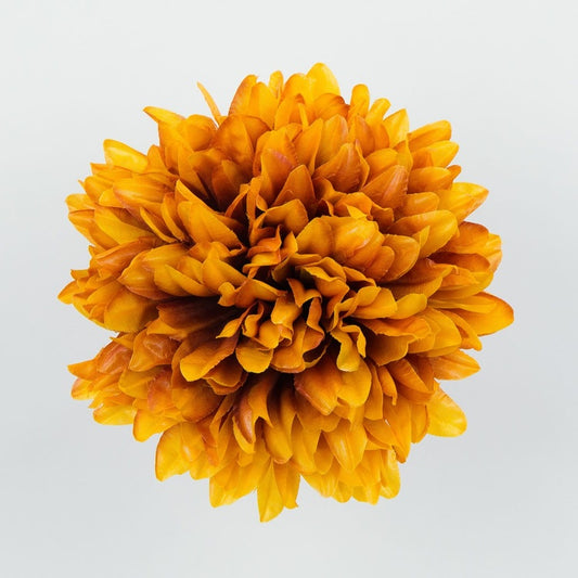Krüsanteem kunstlillepea oranžikaspruun Ø18 cm - Kunstlilled