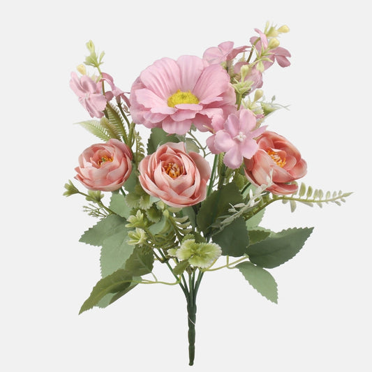 Roosa kunstlillekimp 30 cm - Kunstlilled