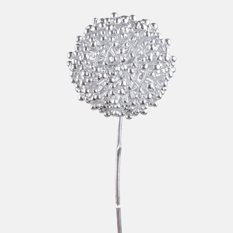 Kaunistuseks hõbedane küüslauk 65 cm - Kunstlilled