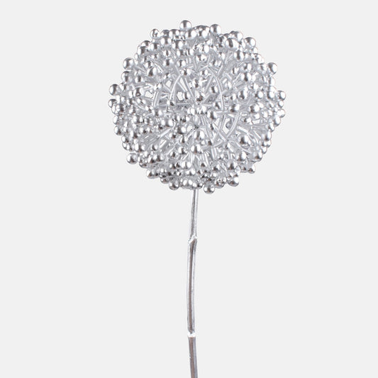Kaunistuseks hõbedane küüslauk 65 cm - Kunstlilled