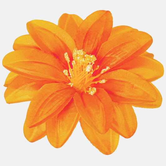 Satiindaalia kunstlillepea oranž Ø12 cm - Kunstlilled