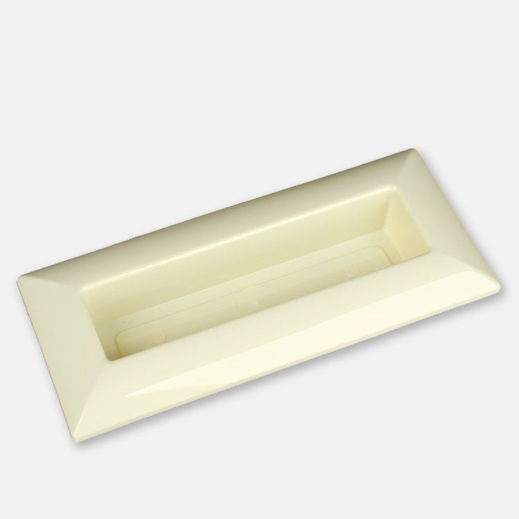 Ecru ristkülikukujuline lillepott 40 cm - Kunstlilled
