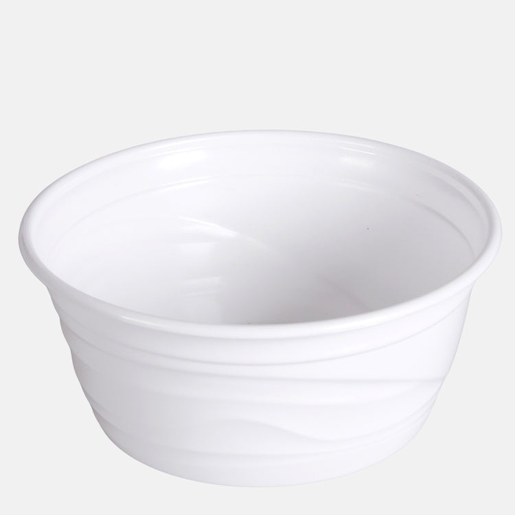 Valge plastikust lillekauss Ø21 cm - Kunstlilled