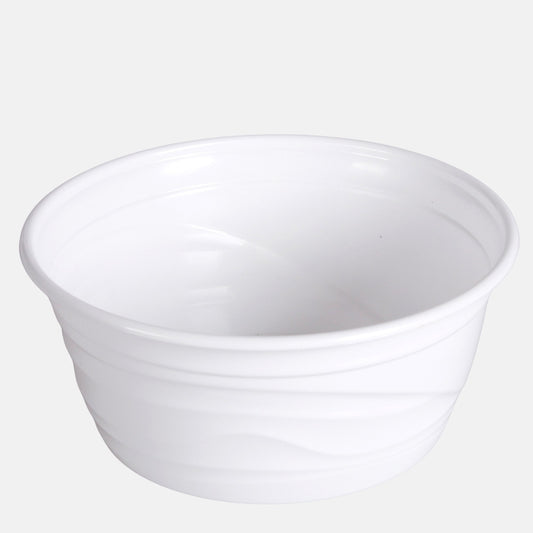 Valge plastikust lillekauss Ø21 cm - Kunstlilled