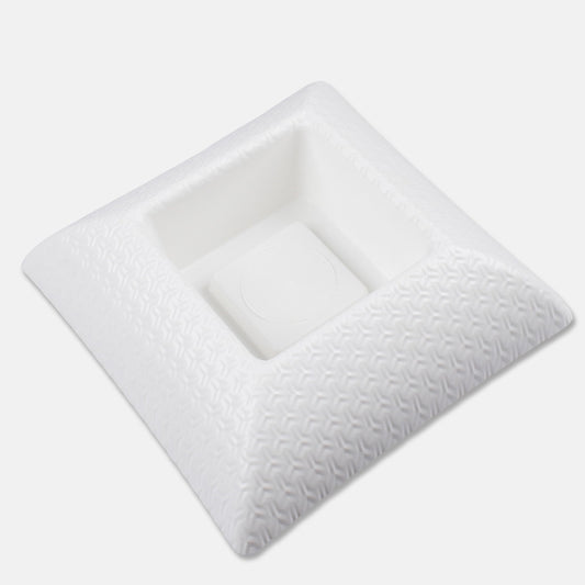 Valge Martyna plastikust lillepott 25 cm - Kunstlilled