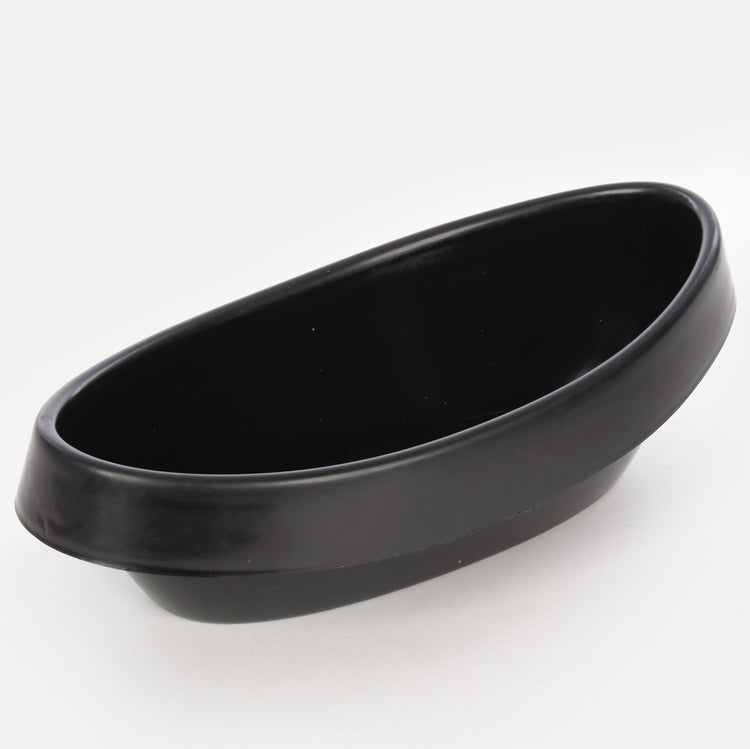 Must Vera lillepott plastikust 25 cm - Kunstlilled