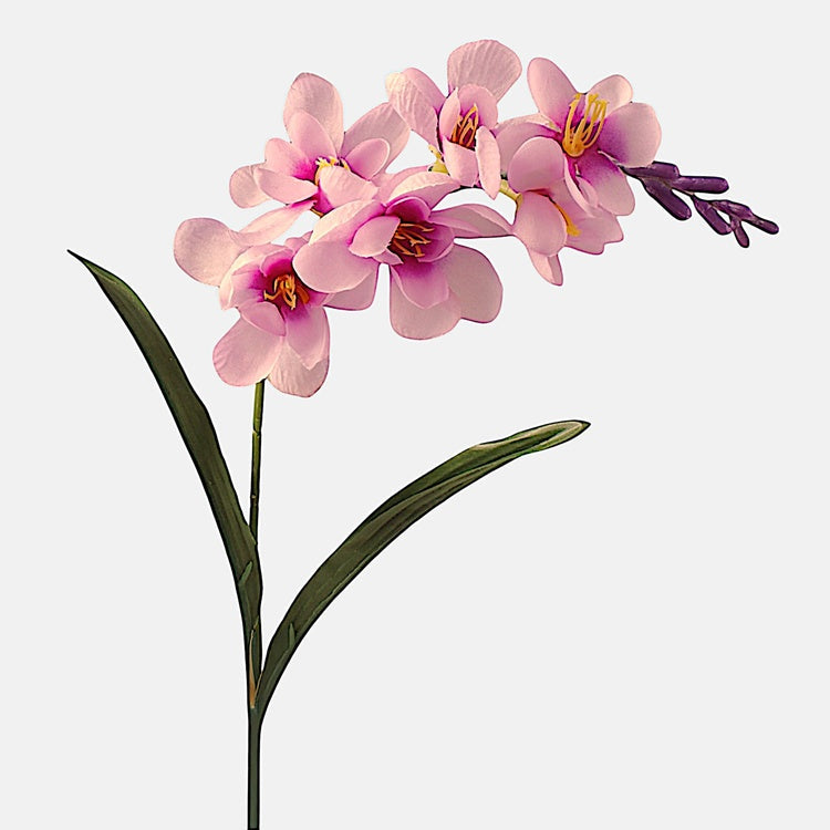 Roosa freesia kunstlill 56 cm - Kunstlilled