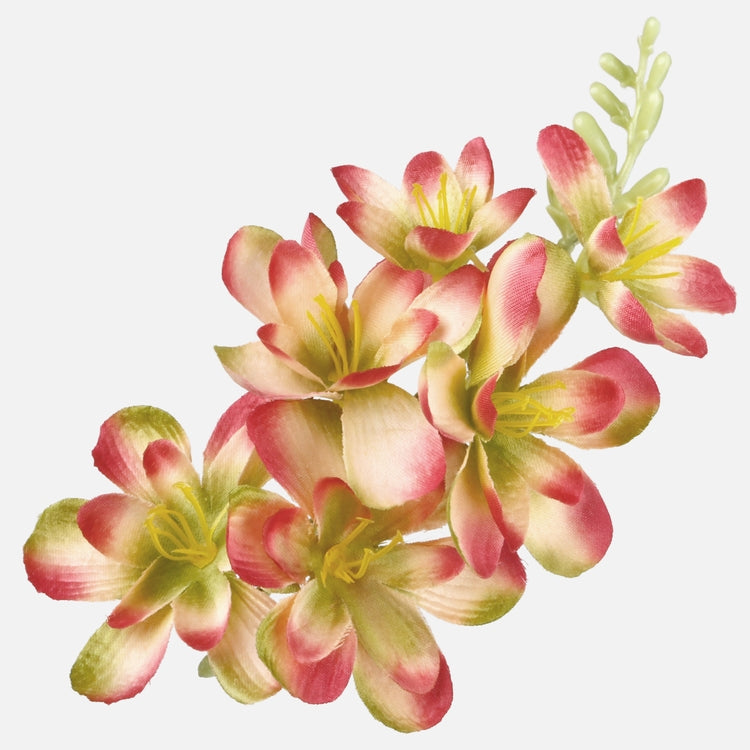 Satiinfreesia kunstlillepea rohekasroosa 20 cm - Kunstlilled
