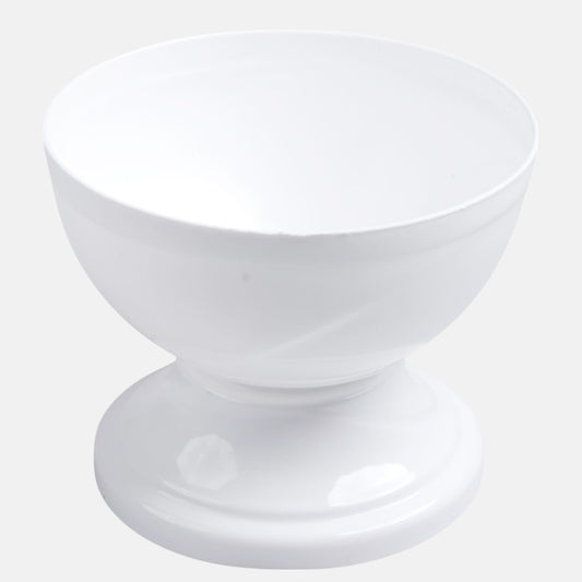 Valge plastikust lillepott 18 cm - Kunstlilled