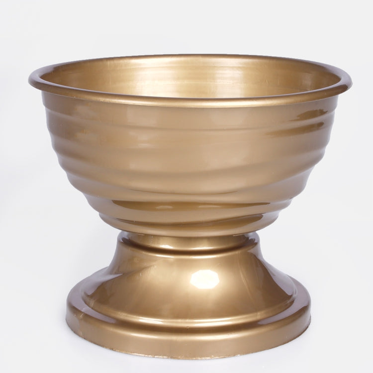 Kullavärvi lillepott 18 cm - Kunstlilled