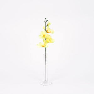 Kermanvärinen/vihreä/persikanvärinen gladiolus – tekokukka, 12 kpl