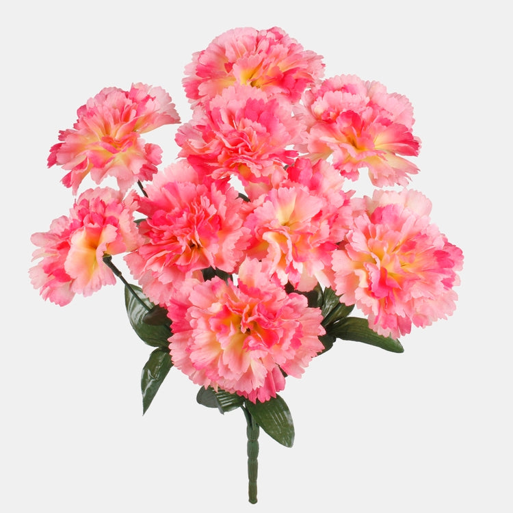 Nelgi kunstlillebukett roosa-helekollane 43 cm - Kunstlilled