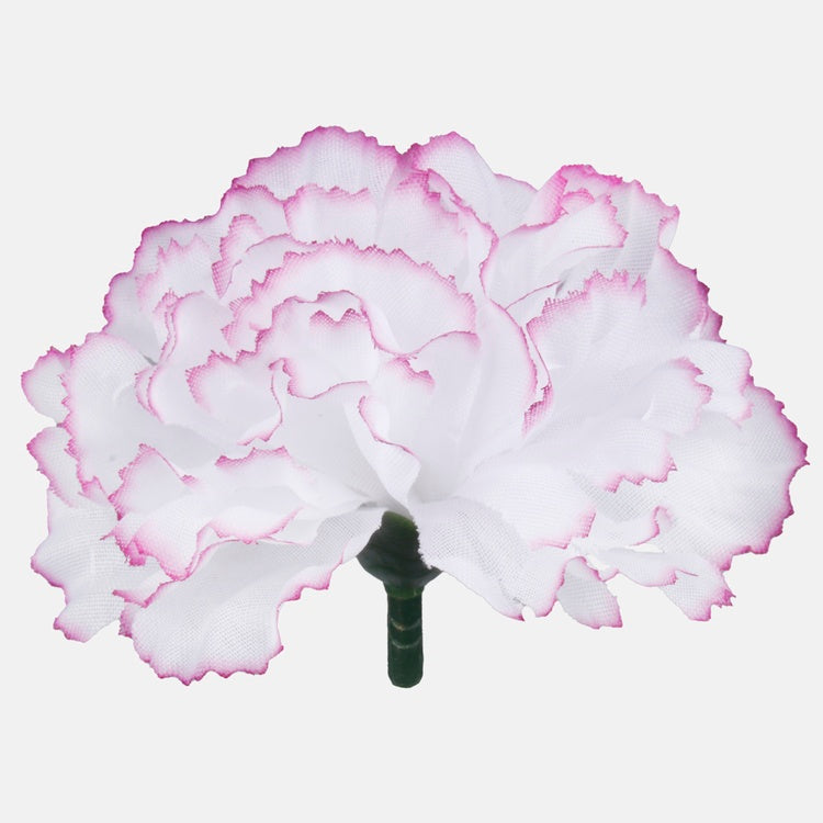 Valge-lilla nelk kunstlillepea Ø8 cm - Kunstlilled