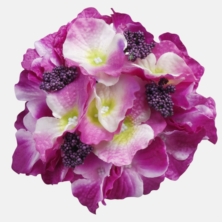Hortensia kunstlillepea lilla-kreem Ø16 cm - Kunstlilled