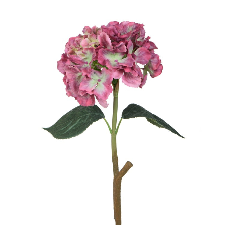 Malva värvi kummine Hortensia kunstlill 60 cm - Kunstlilled