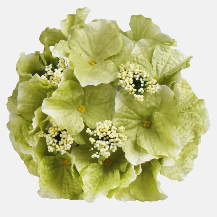Green Hydrangea kunstlillepea Ø16 cm - Kunstlilled