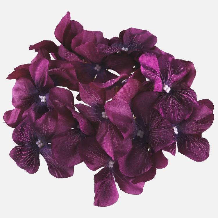 Lilla hortensia kunstlillepea Ø16 cm - Kunstlilled