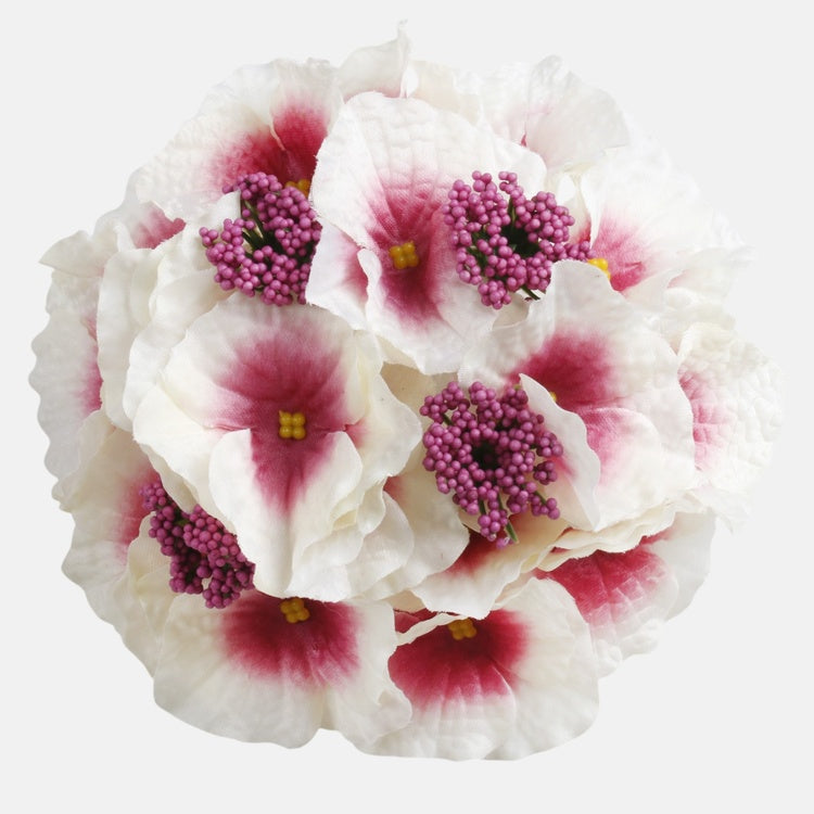 Hortensia kunstlillepea kreem-roosa Ø16 cm - Kunstlilled