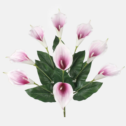 Kalla kunstlillebukett roosa-kreem 54 cm - Kunstlilled