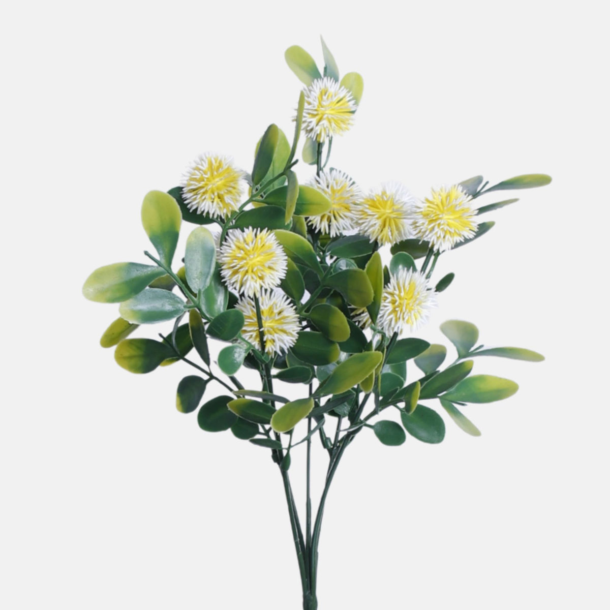 Keltainen tekoohdakkeen kimppu, 30 cm