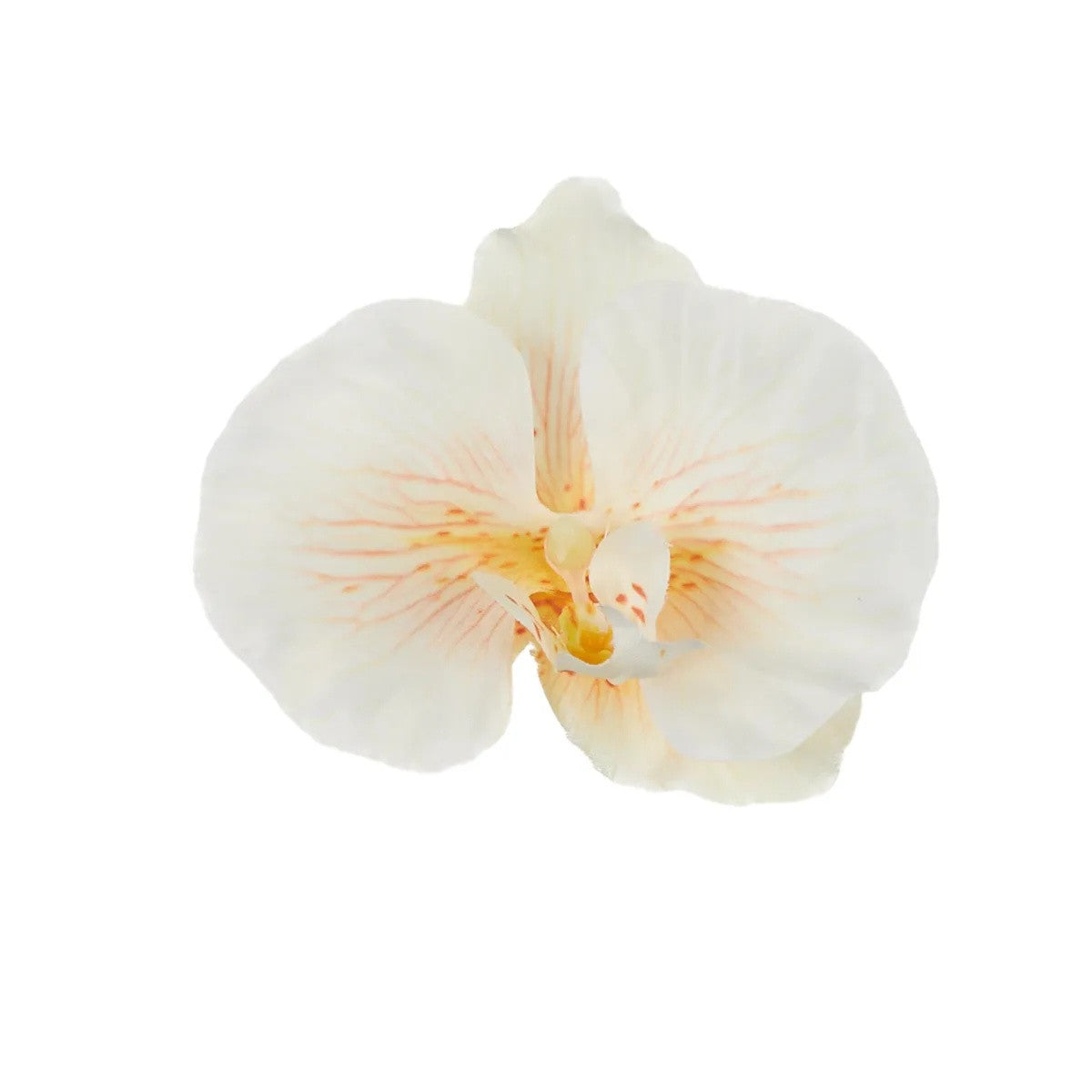 Kerma/oranssi tekoorkidean kukkapää, 11.5 cm