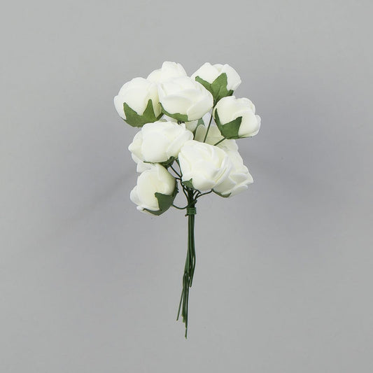 Kerma tekoruusun kukkapää, vaahtomuovi, 2 cm, 144 kpl / pakkaus