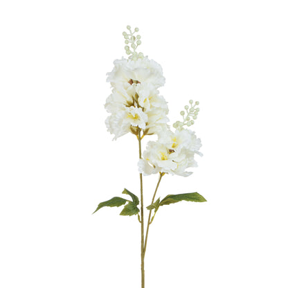 Kerma/valkoinen tekohortensian kukkavarsi, 85 cm