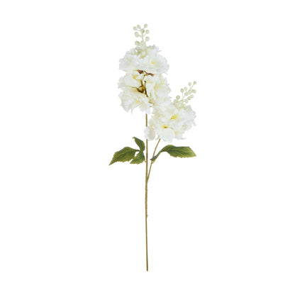 Kerma/valkoinen tekohortensian kukkavarsi, 85 cm