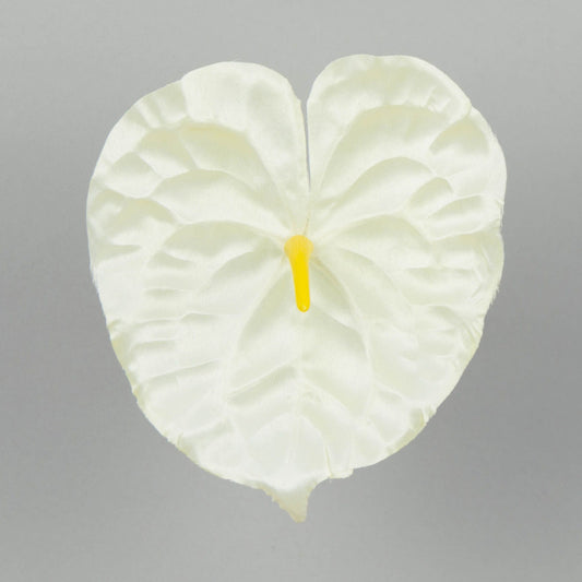 Kermanvärinen flamingonkukka – tekokukkapää, 14 cm