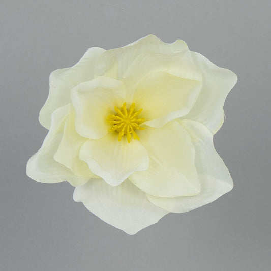 Kermanvärinen magnolia – tekokukkapää, 9 cm, 12 kpl