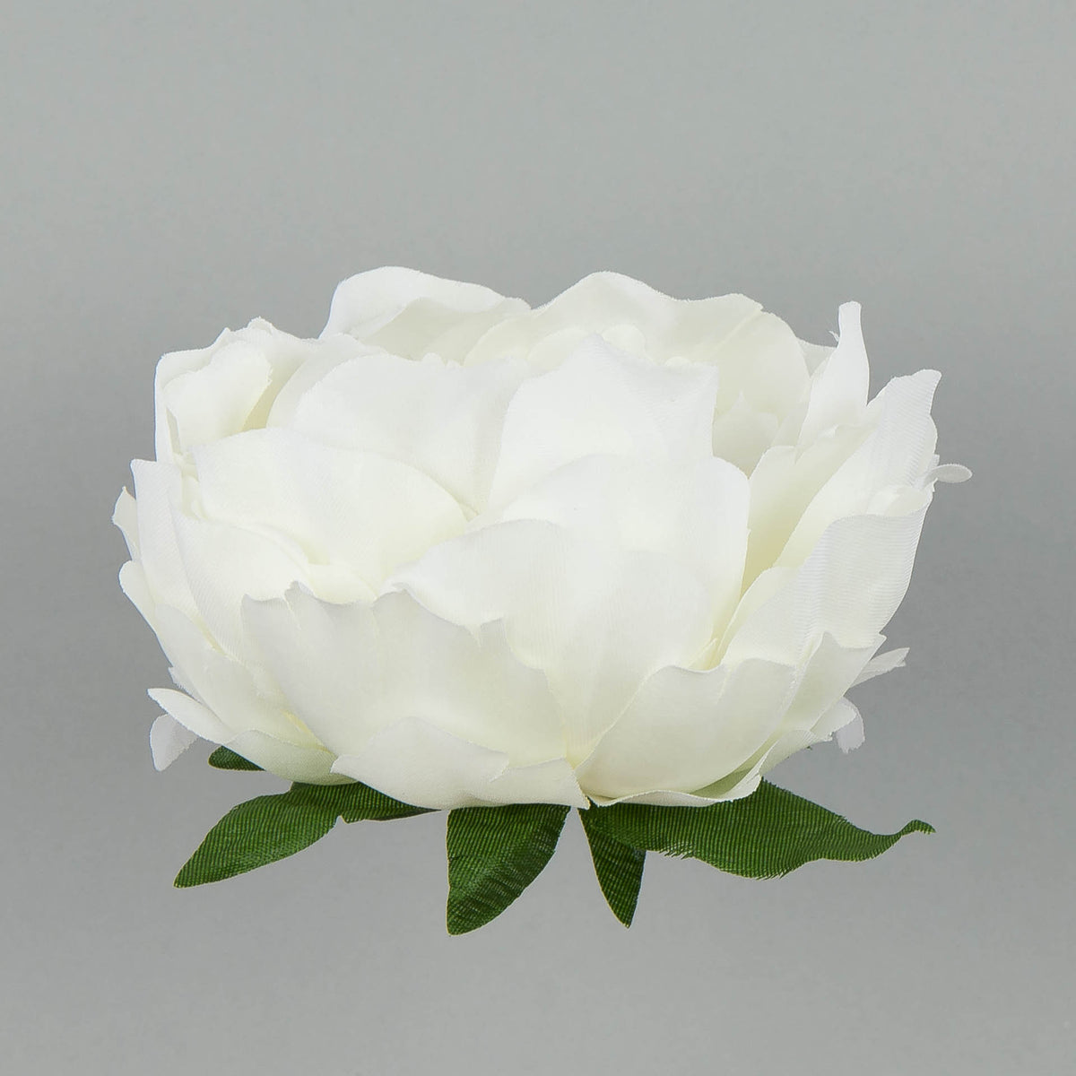 Kermanvärinen tekopionin kukkapää, 7.5 cm