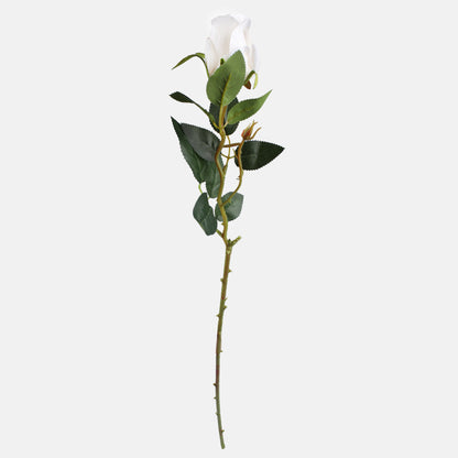 Kermanvärinen tekoruusun kukkavarsi, 66 cm