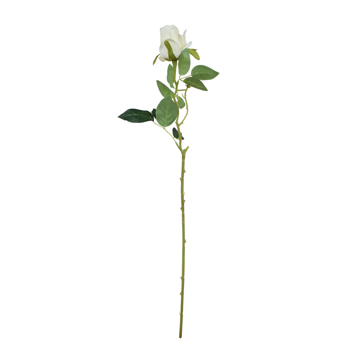 Kermanvärinen tekoruusun kukkavarsi, 67 cm