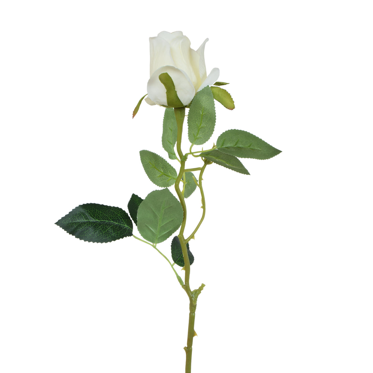 Kermanvärinen tekoruusun kukkavarsi, 67 cm