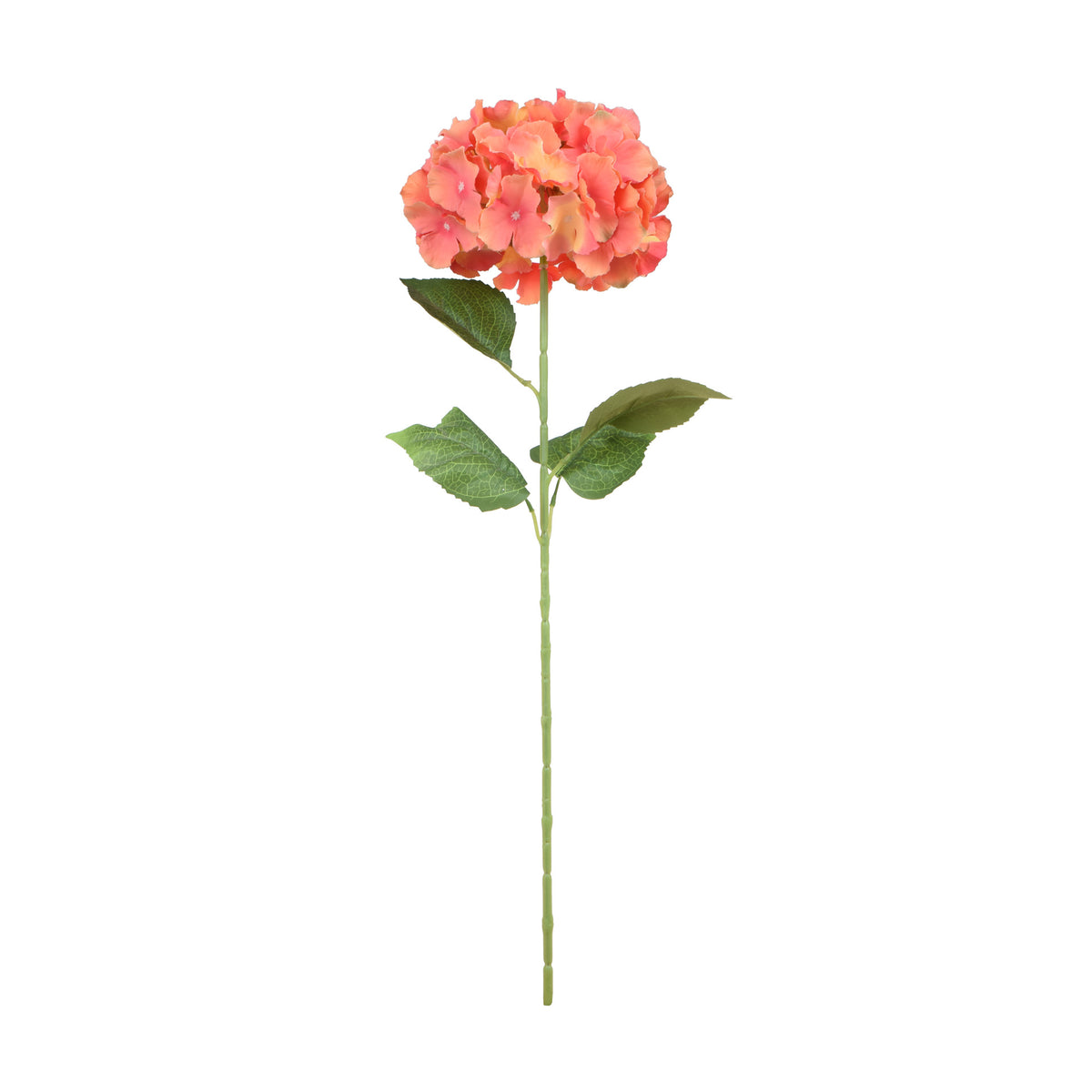 Korallinvärinen tekohortensian kukkavarsi, 80 cm