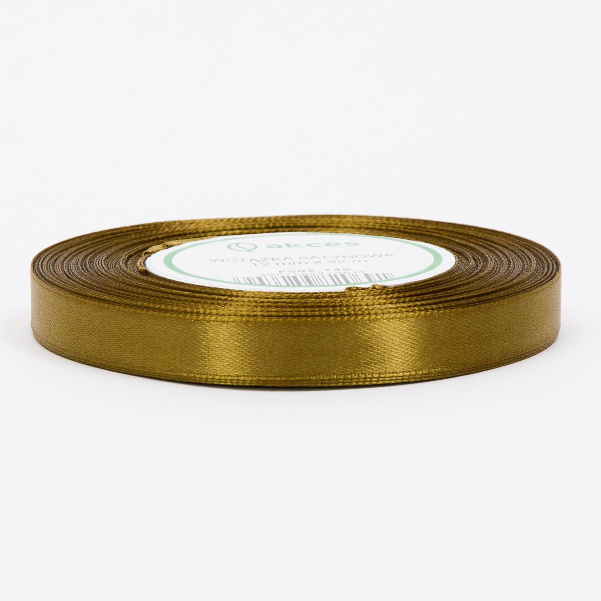 Kullanvärinen koristenauha, satiini, 12 mm