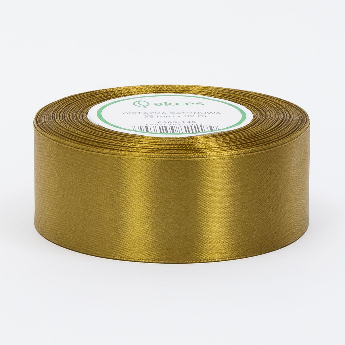 Kullanvärinen koristenauha, satiini, 38 mm