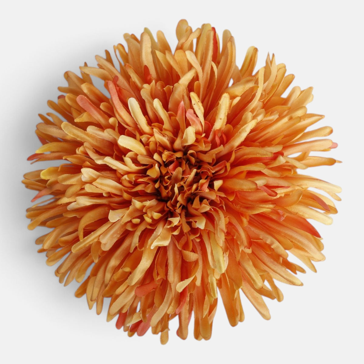 Kullanvärinen tekokrysanteemin kukkapää, 18 cm