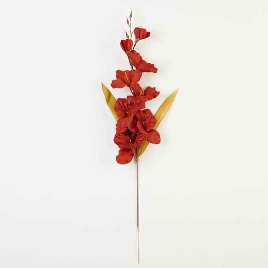 Kupari punainen gladiolus – tekokukka, 64 cm
