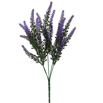 Laventelinvärinen tekolaventelin kimppu, 35 cm