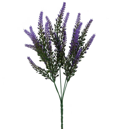 Laventelinvärinen tekolaventelin kimppu, 35 cm