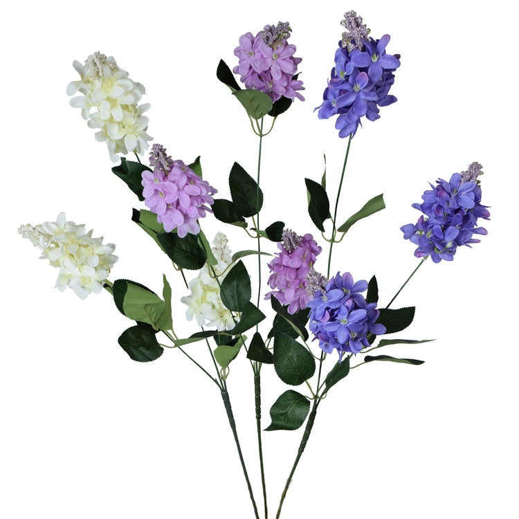 Lilla kunstlill juhuslik värv 75 cm - Kunstlilled