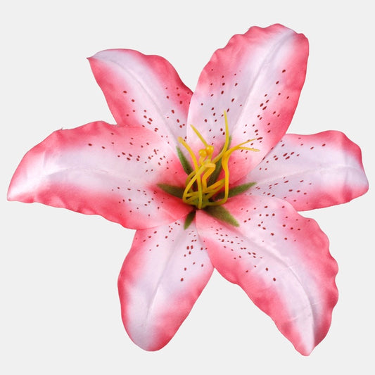 Roosa liilia kunstlillepea satiin Ø20 cm - Kunstlilled