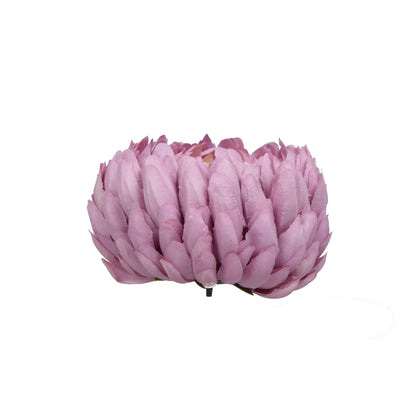 Malvanvärinen tekokrysanteemin kukkapää, 14 cm