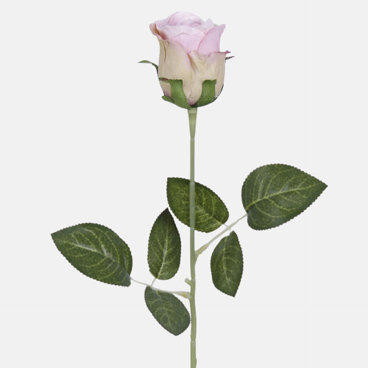 Malvanvärinen tekoruusun kukkavarsi, 45 cm