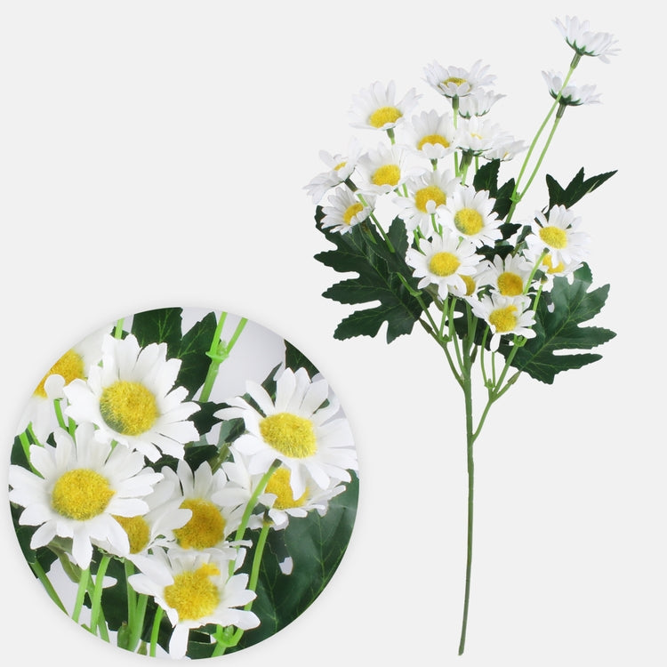 Valge karikakra kunstlill 56 cm - Kunstlilled