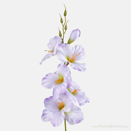 Helelilla satiinist tehisgladiool 55 cm - Kunstlilled