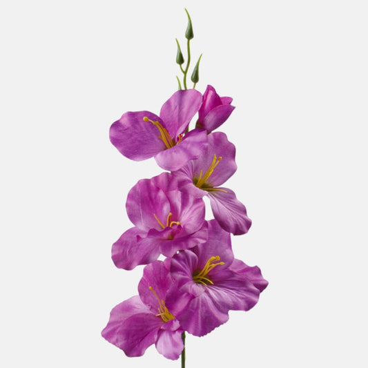 Lilla satiingladiool kunstlill 55 cm - Kunstlilled