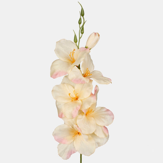 Helekollane gladiool kunstlill satiin 55 cm - Kunstlilled